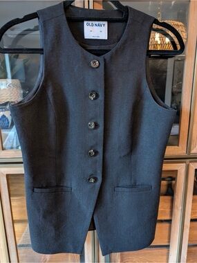 Old Navy Linen Blend Vest